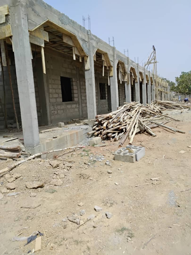 The FutureBright school under construction in Boassa Village, Burkina Faso